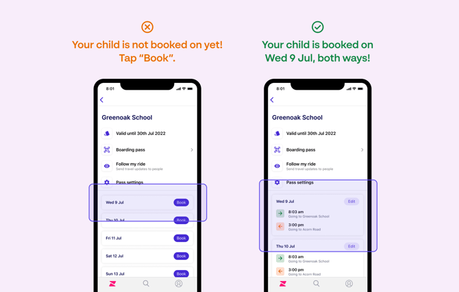 Check bookings